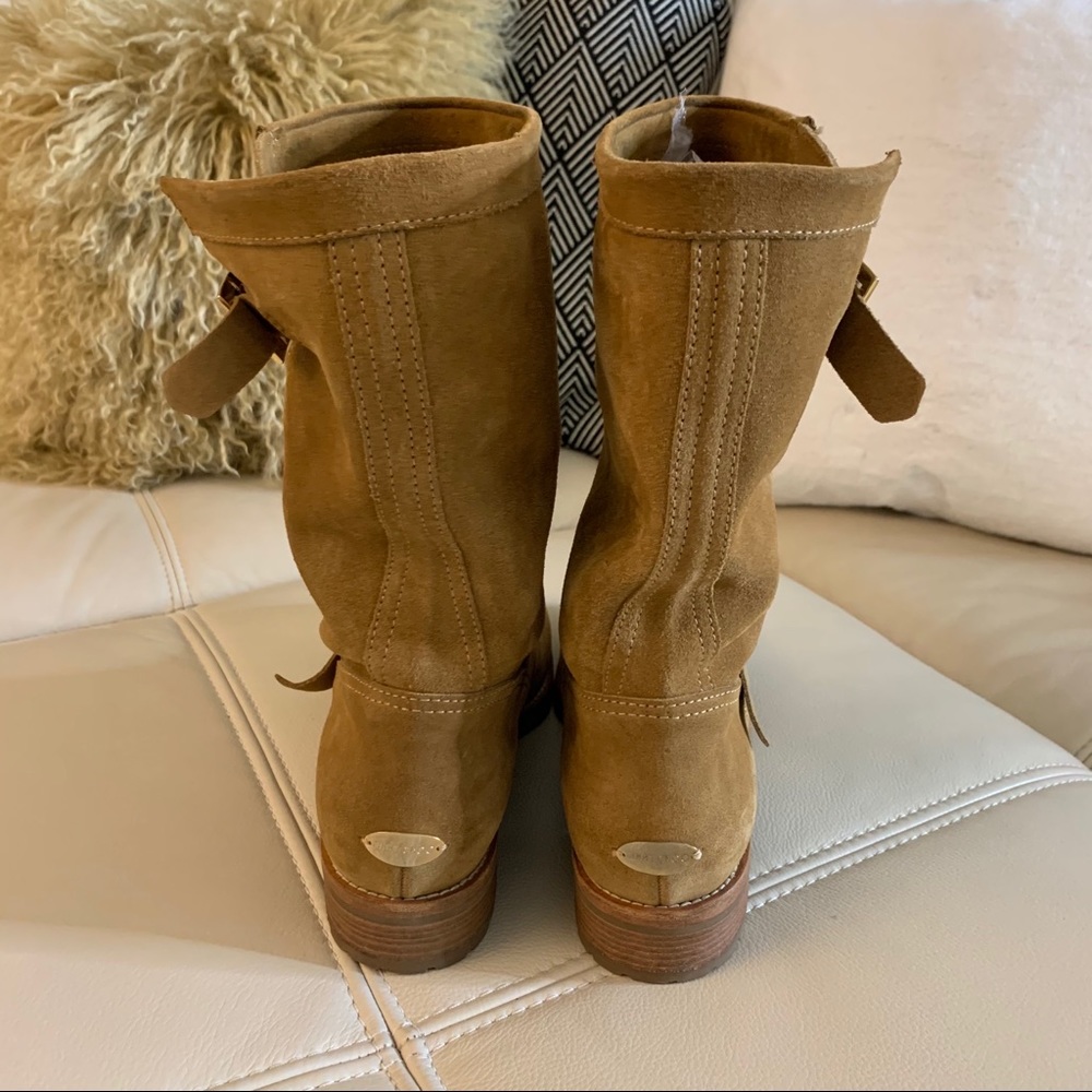 Jimmy Choo Suede Moto Boots - Picture 3 of 16